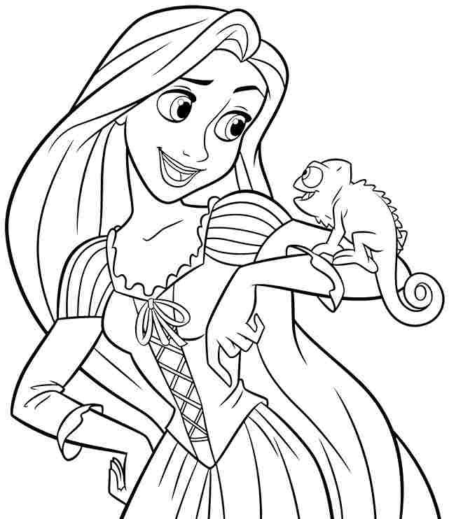 641x742 Disney Princess Coloring Pages