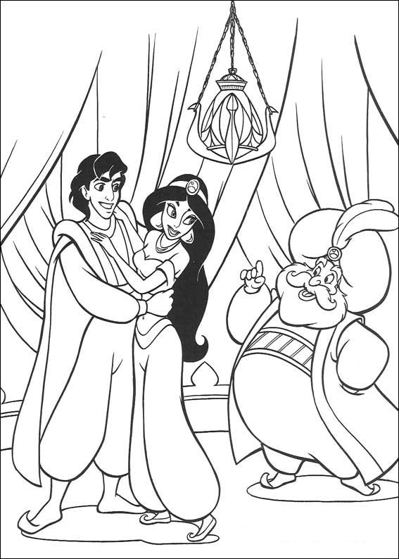 567x794 Fargelegging Aladdin. Tegninger 35 Concert