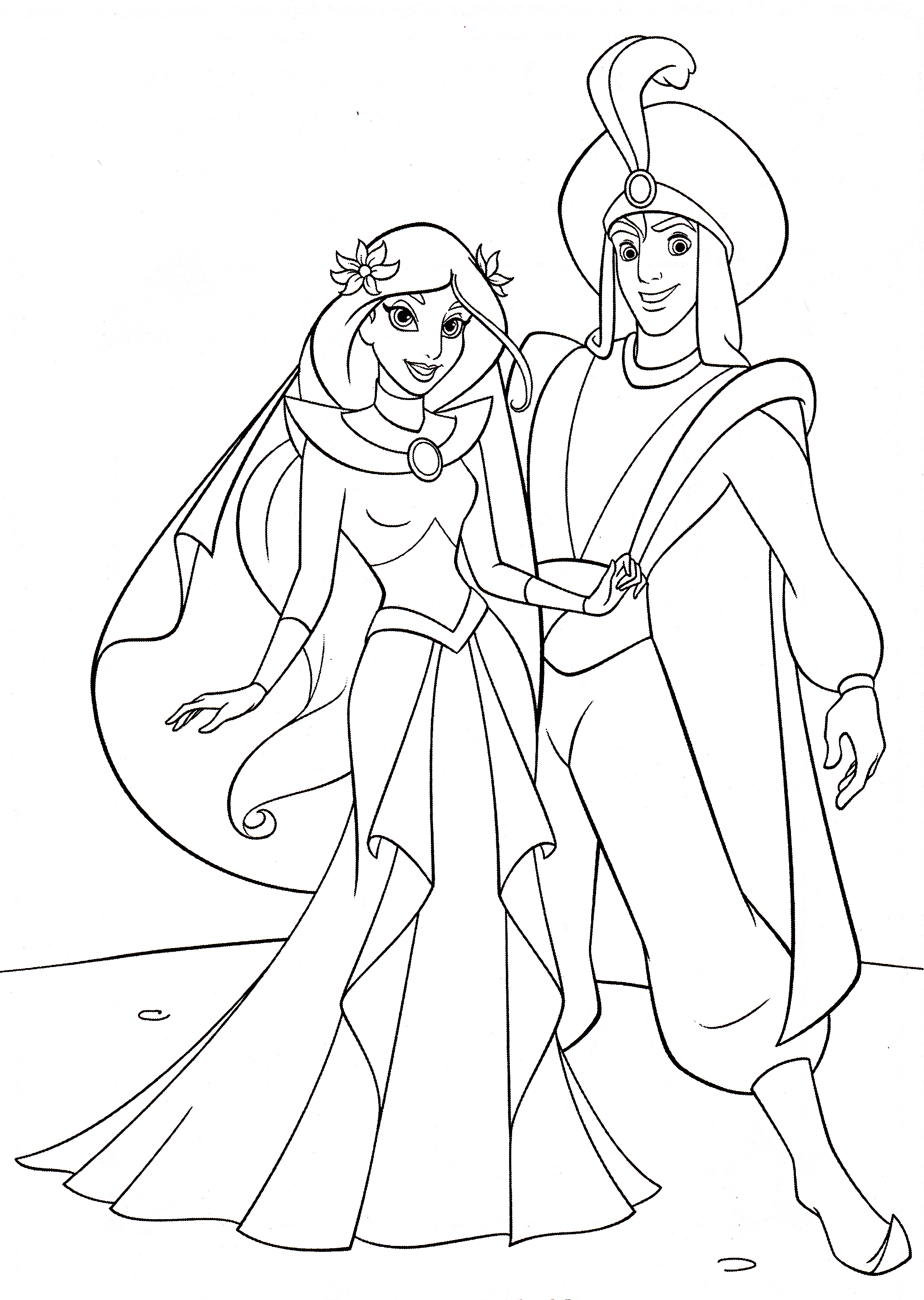 2035x2863 Coloring Pages Aladdin