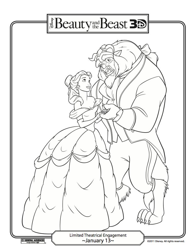 Disney Coloring Pages Beauty And The Beast