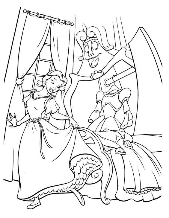 564x729 Mejores 43 De Beauty And The Beast ~ Disney Coloring