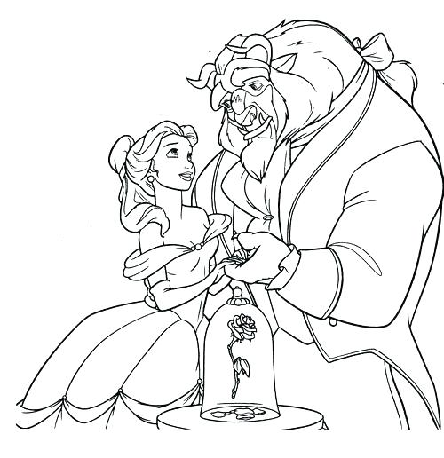 500x516 Bella Coloring Pages Belle Coloring Pages In Addition