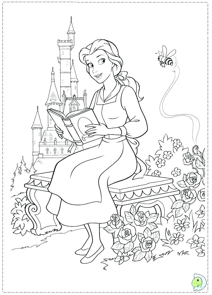 691x960 Belle Coloring Page Belle Coloring Page Beauty And The Beast