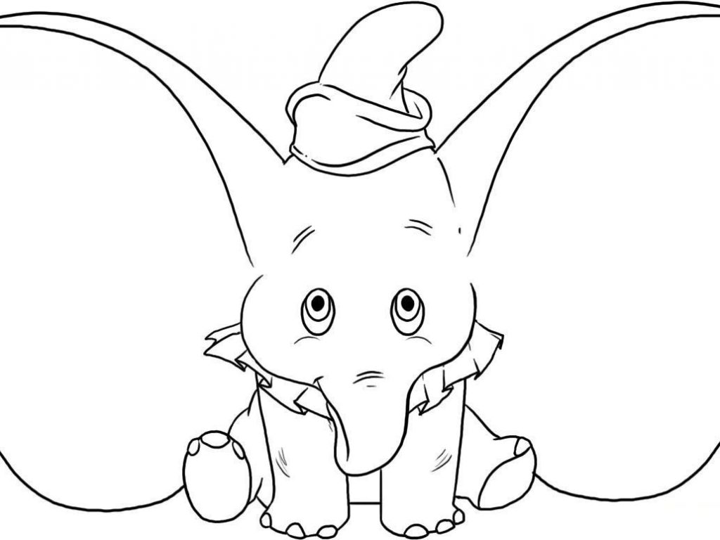 1024x768 Dumbo Coloring Pages Printable Cartoon Pictures To Color General