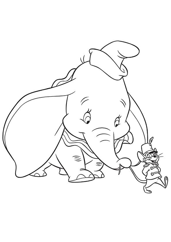 595x842 Dumbo. Disney Coloring Page Dumbo ~ Disney Coloring Pages