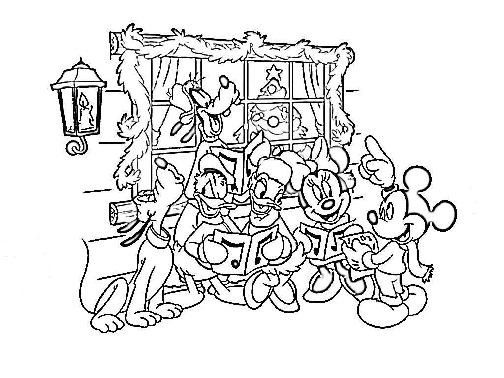 Disney Coloring Pages For Christmas
