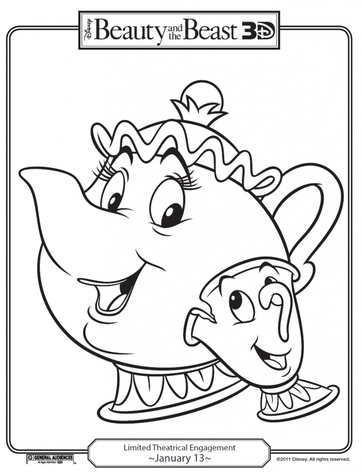 736x961 52 Best Coloring Pageslineart Disney Beauty And The Beast Images