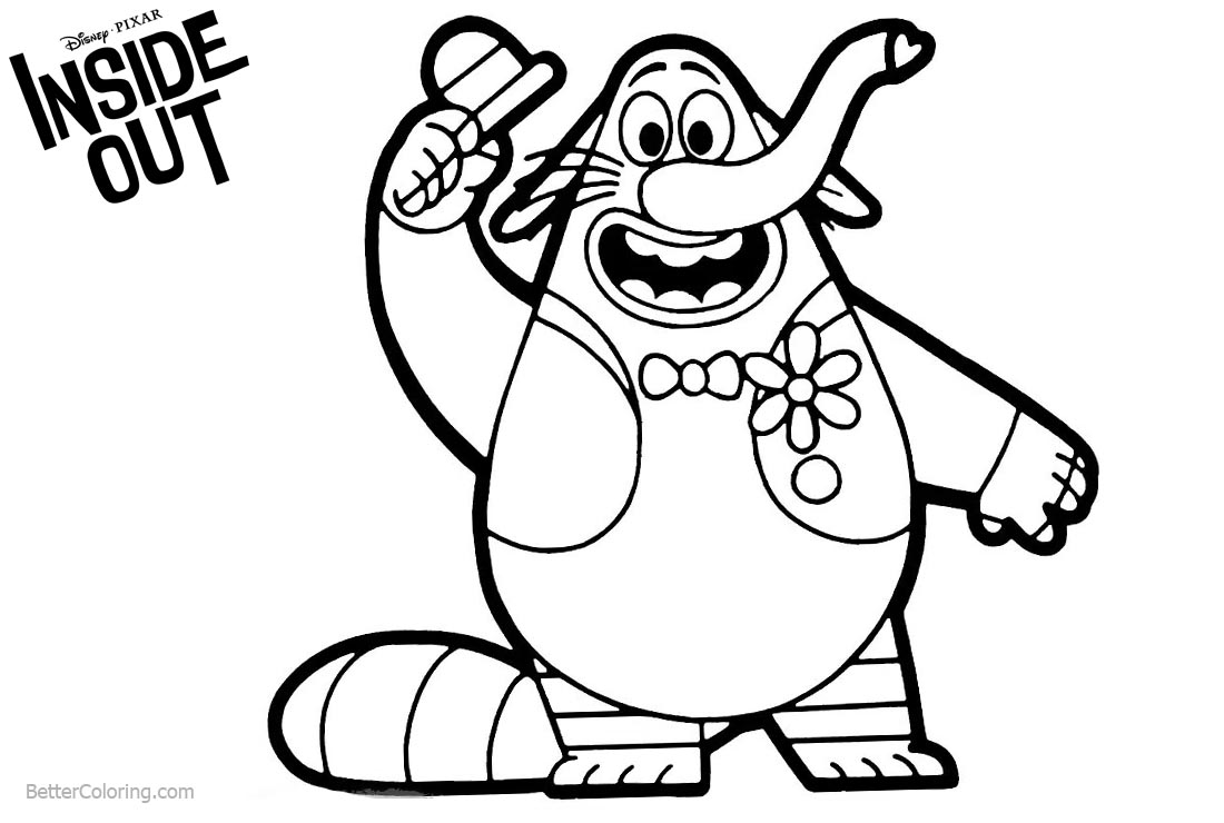 1100x740 Bing Bong From Disney Inside Out Coloring Pages