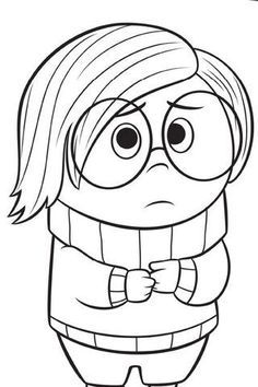 236x354 Coloriage Tristesse Las Emociones Art Therapy