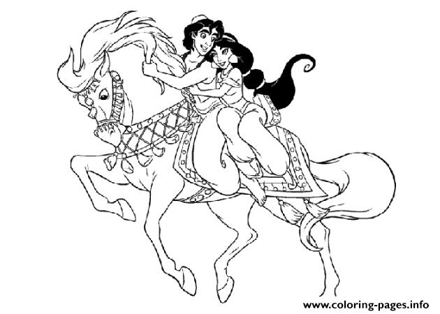 Disney Coloring Pages Jasmine