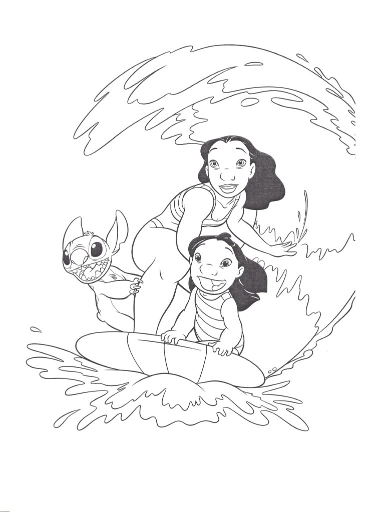 769x1024 Free Printable Lilo And Stitch Coloring Pages For Kids