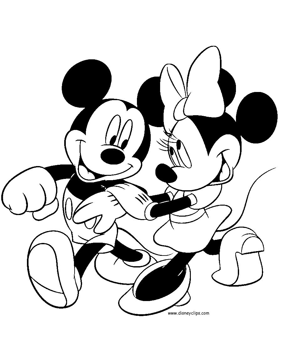 900x1150 Disney Coloring Pages Mickey And Minnie Mouse Coloring Pages