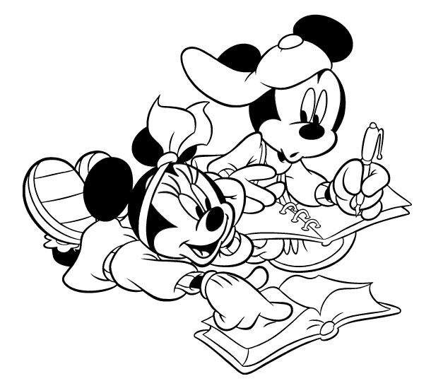 610x539 Mickey And Minnie Coloring Pages Fresh Mickey Mouse Amp Friends