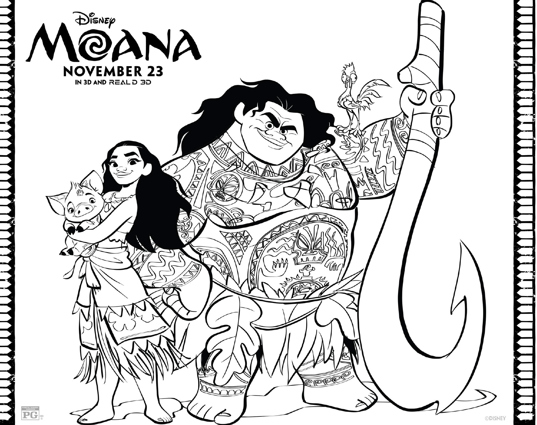 1762x1394 Free Moana Coloring Pages Download Printables Here