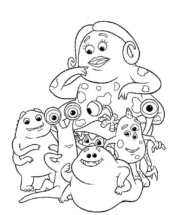 Disney Coloring Pages Monsters Inc