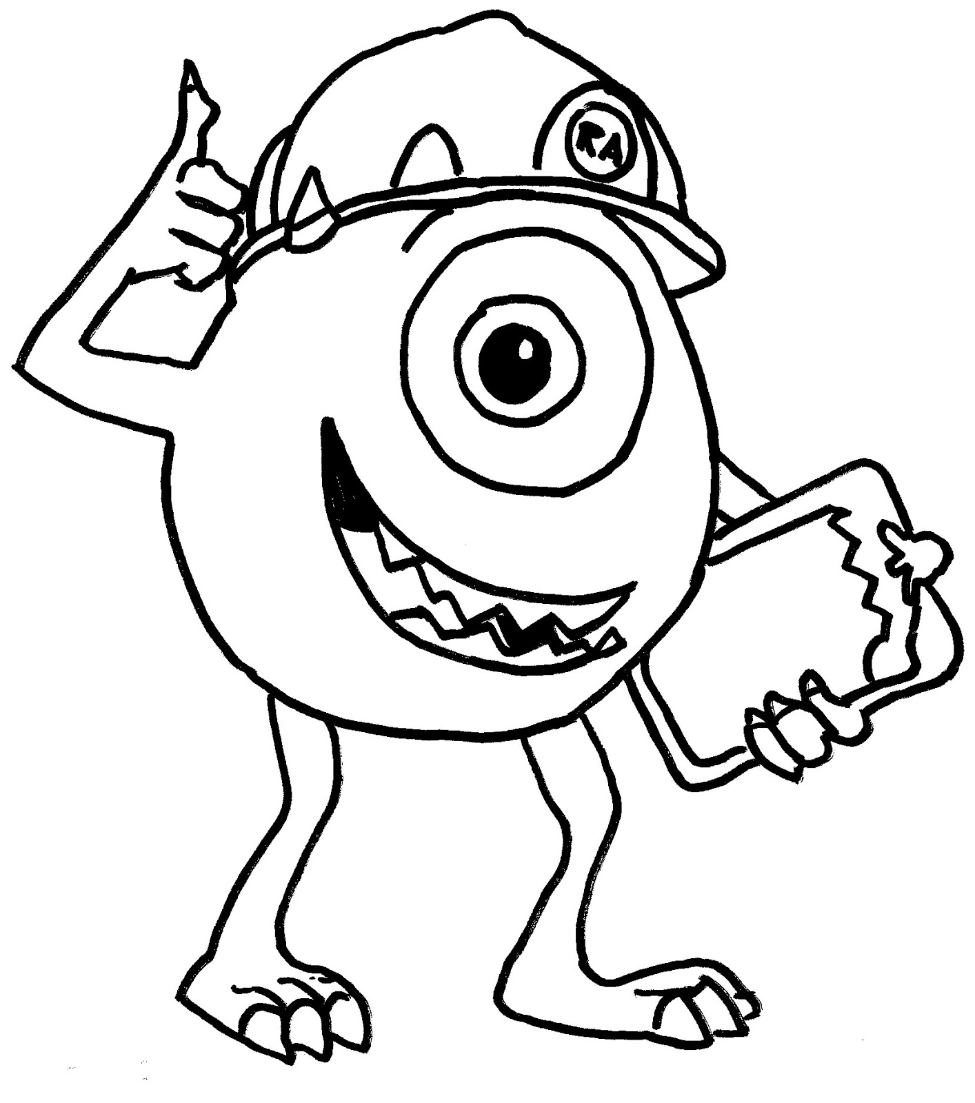 1414x1600 Adult Monster Inc Coloring Pages Monsters Inc Coloring Pages Pdf
