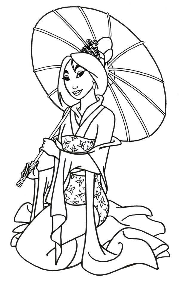 Disney Coloring Pages Mulan