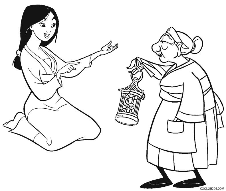 792x670 Printable Mulan Coloring Pages For Kids Cool2bkids