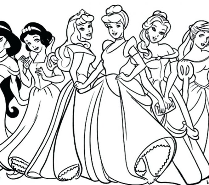 678x600 Coloring Book Princess Disney Coloring Pages