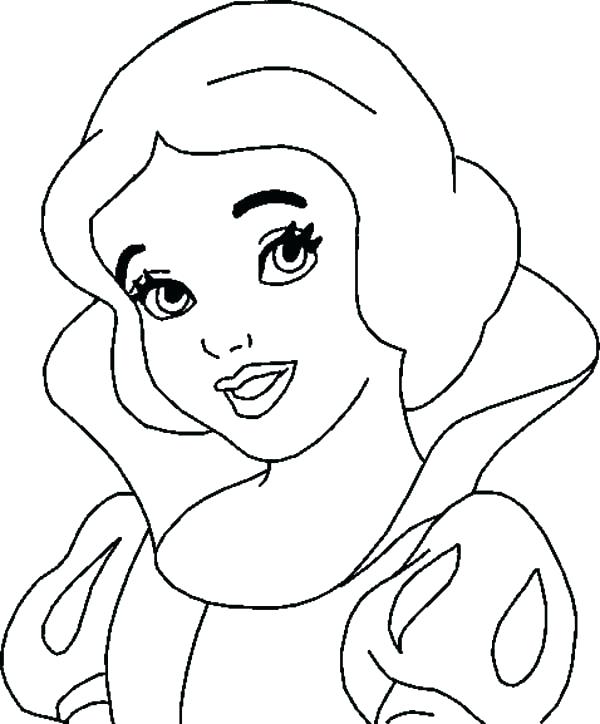 600x724 Ariel Coloring Pages Princesses Page Snow White Princess Tone