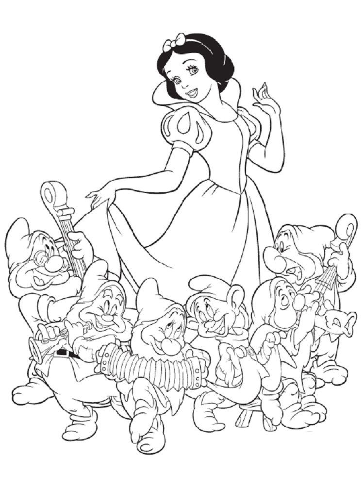 750x1013 Disney Princess Coloring Pages Snow White