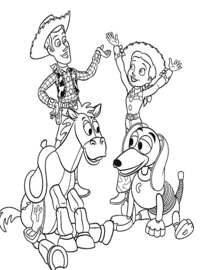 736x944 Toy Story Coloring Pages For Kids Printable
