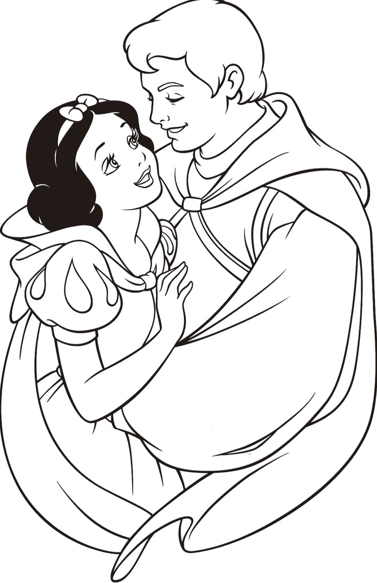 736x1137 Disney Princess Snow White Coloring Pages Snow White And The Seven