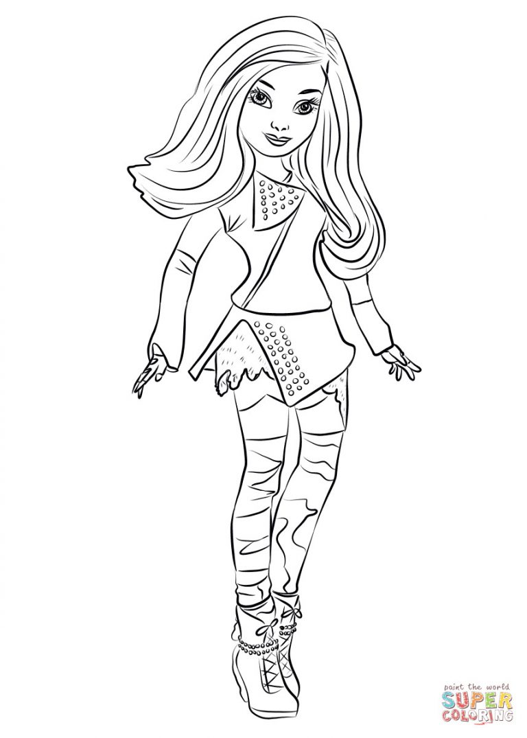 768x1075 Beautiful Decoration Descendants 2 Coloring Pages Opportunities