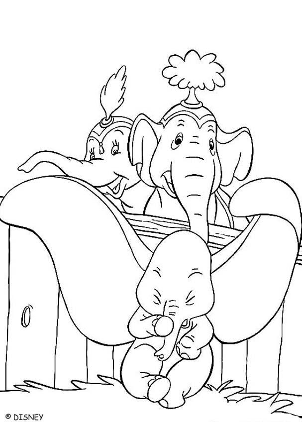 607x850 Dumbo Stork Coloring Pages Disney Print Out