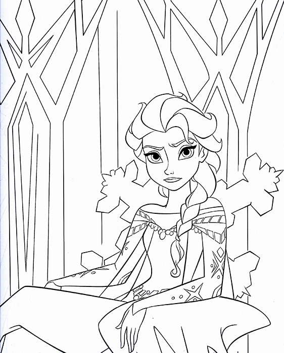 Disney Elsa Coloring Pages