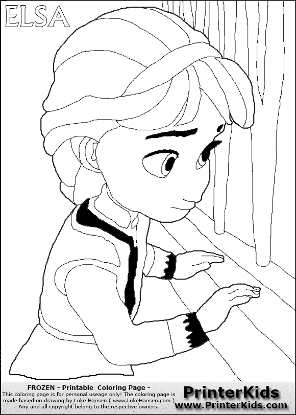 580x812 Frozen Coloring Pages