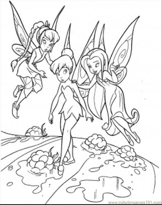 650x821 Teaching Tinkerbell Coloring Page