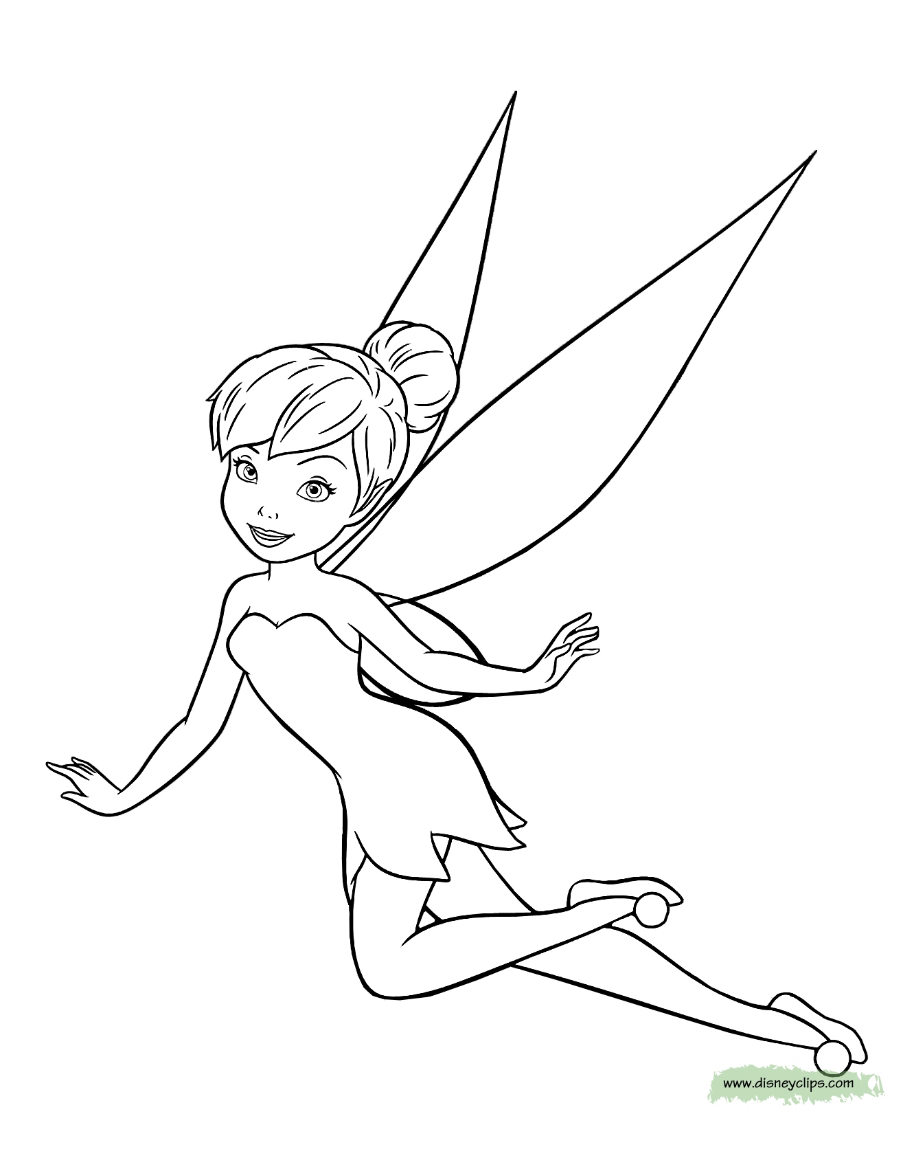 1331x1701 Tinkerbell Coloring Page New 6 Free Beautifull Disney Fairies