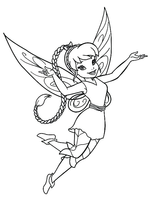 600x806 Disney Fairy Coloring Pages Professional