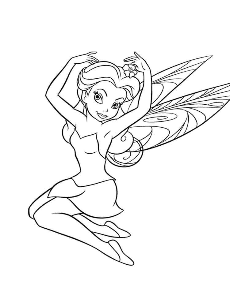 750x1000 Disney Fairy Silvermist Coloring Pages. Free Printable Disney