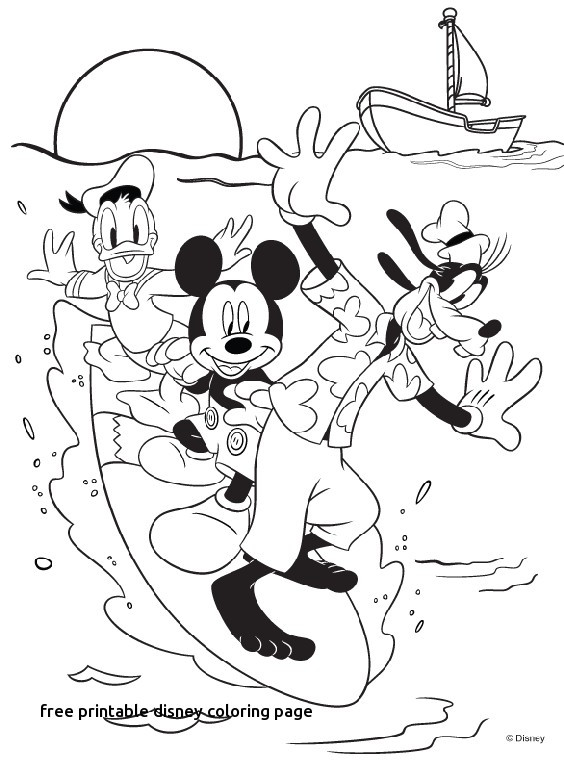 564x762 Disney Mickey Mouse And Friends Coloring Page For Free Printable
