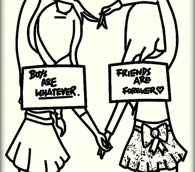 678x600 Best Friends Colouring Pages Best Friend Coloring Pages Bebo