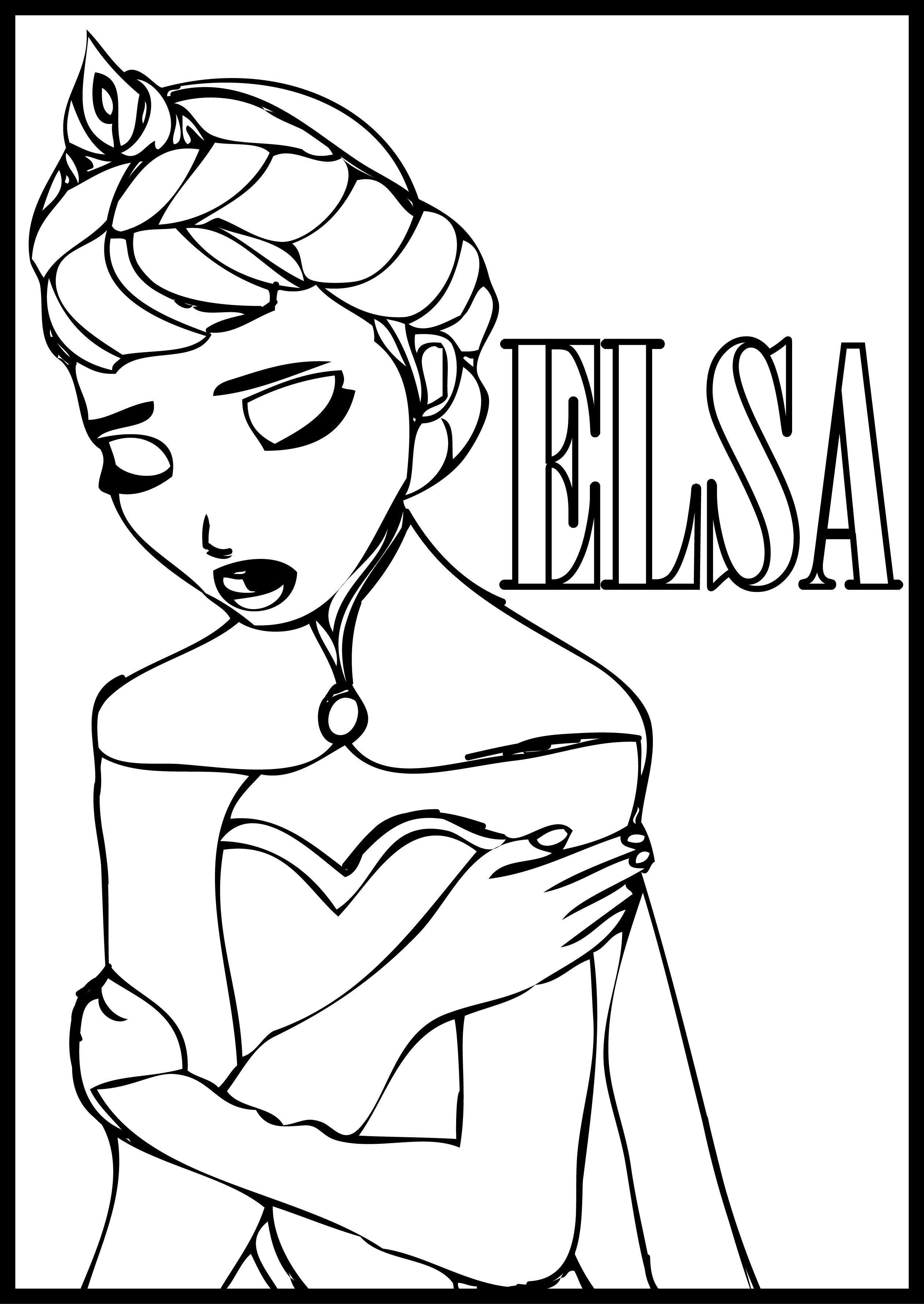 2522x3558 Disney Pixar Frozen Elsa Coloring Page Wecoloringpage