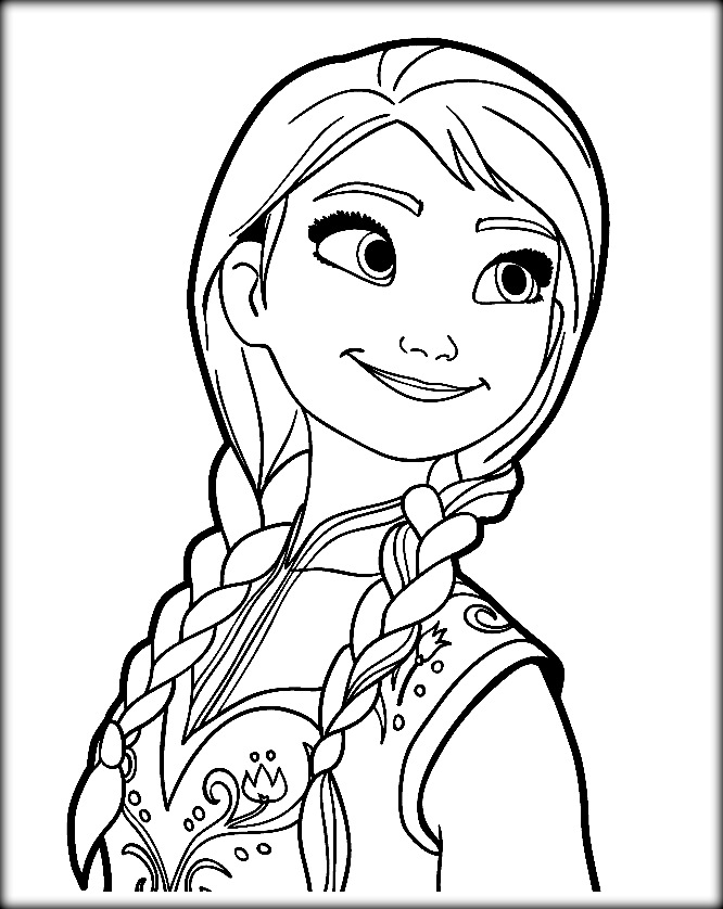 666x838 Anna Frozen Coloring Pages Anna Coloring Pages Disney Frozen