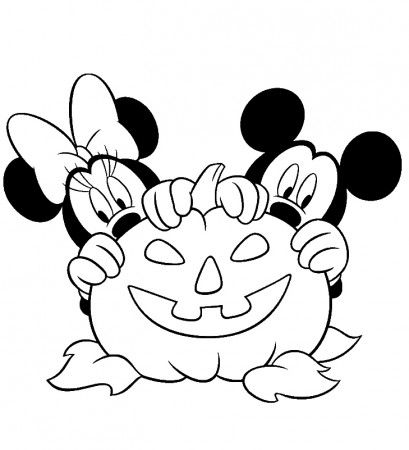 409x450 Free Disney Halloween Coloring Pages Para Colorear