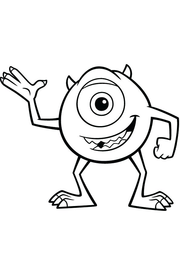 595x842 Disney Coloring Pages Printable Characters Coloring Pages Mike