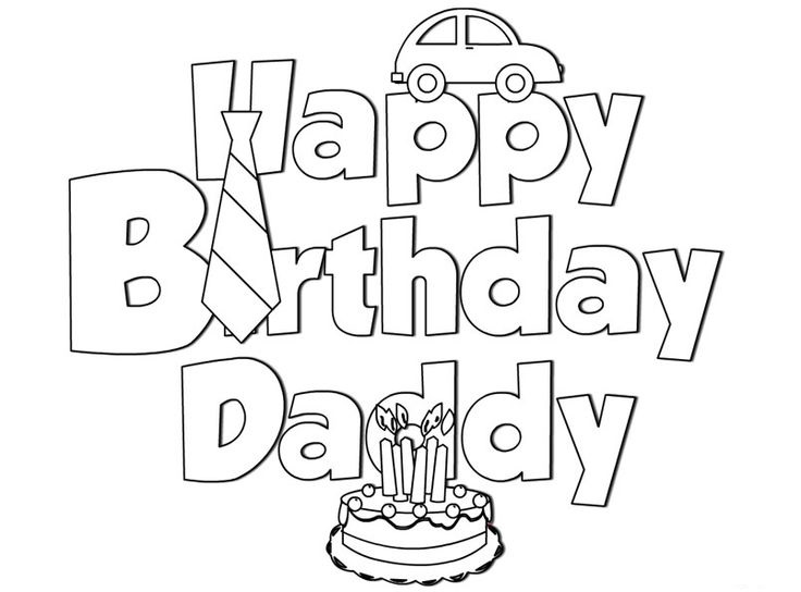 736x544 Happy Birthday Coloring Pages 360coloringpages