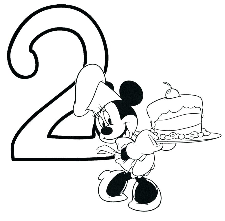 878x862 Happy Birthday Coloring Pages Disney Happy Birthday Color Page