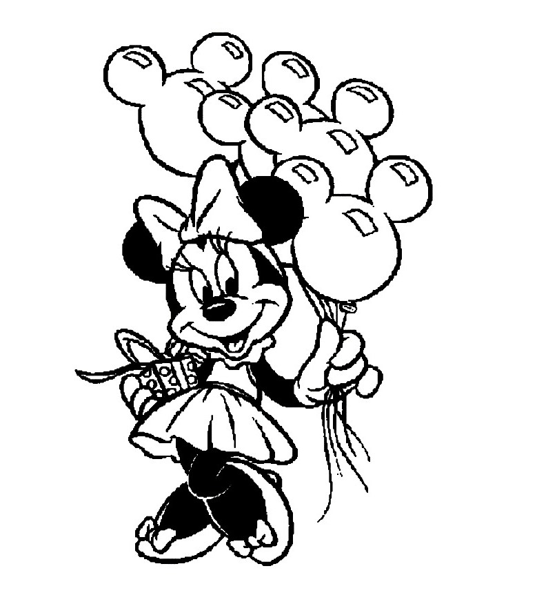 779x888 Happy Birthday Minnie Mouse Coloring Pages