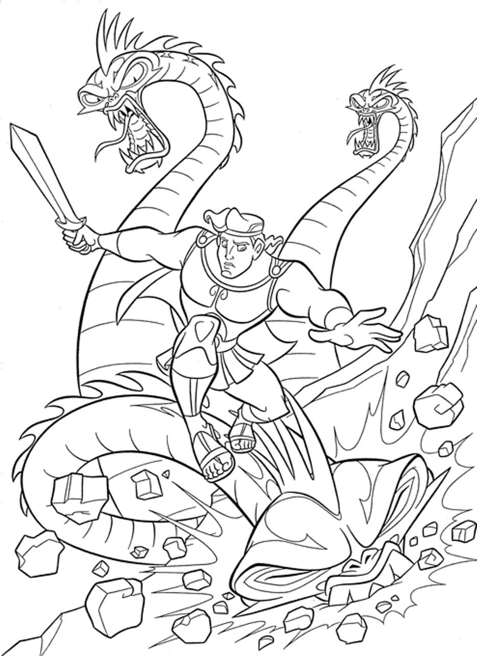 934x1285 Hercules Coloring Pages Disney The Great Hercules Cartoon Color