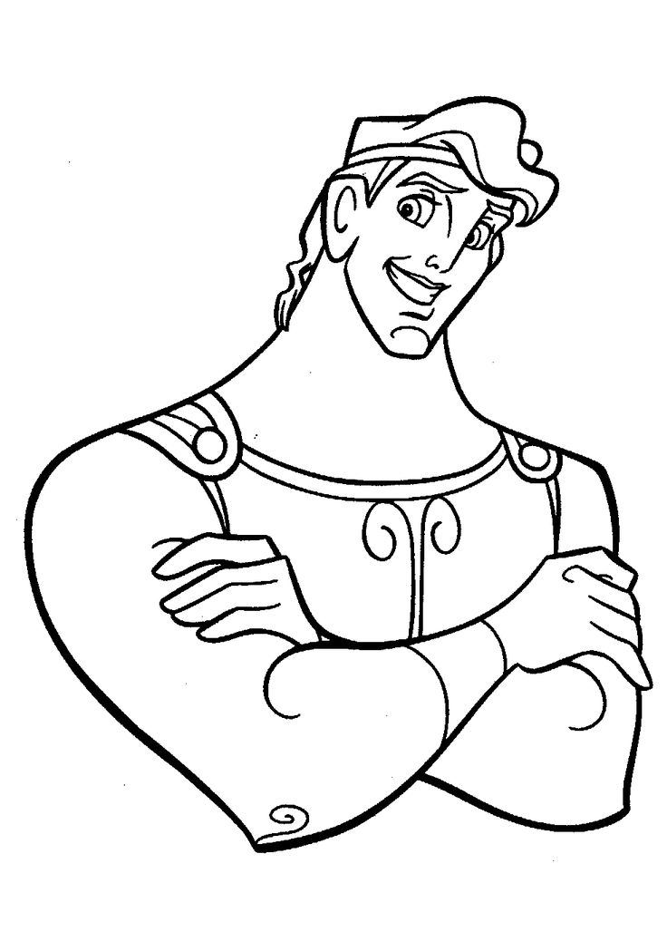 736x1038 15 Best Hercules ~ Disney Coloring Pages Images