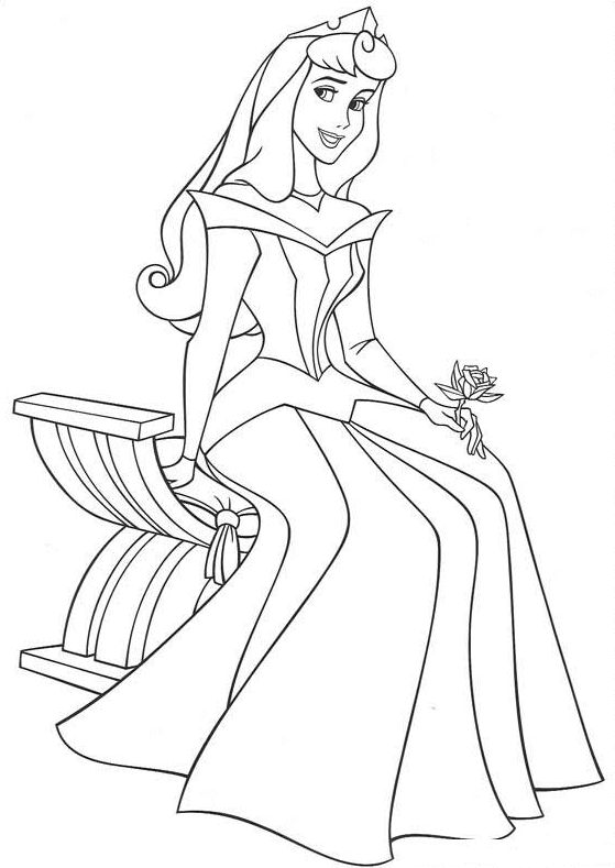 559x789 Pretty Disney Princess Free Coloring Page Disney, Kids Coloring
