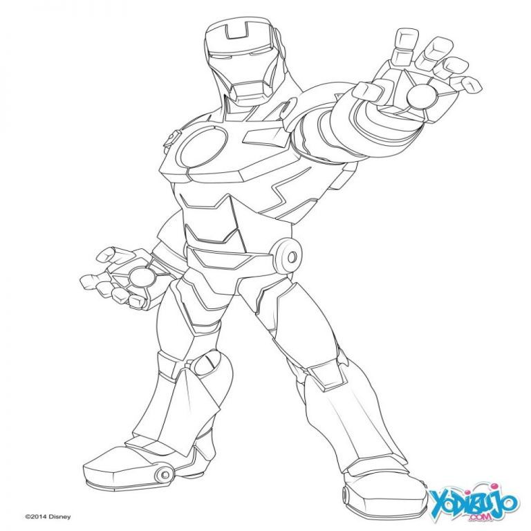 768x768 Disney Infinity Iron Man Coloring Pages