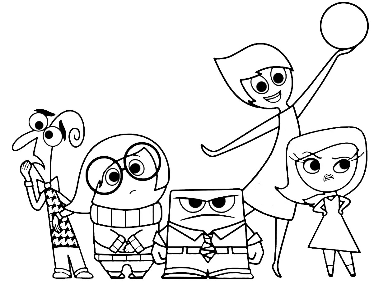 1247x930 Inside Out Coloring Pages Best For Kids In Stunning Sheets