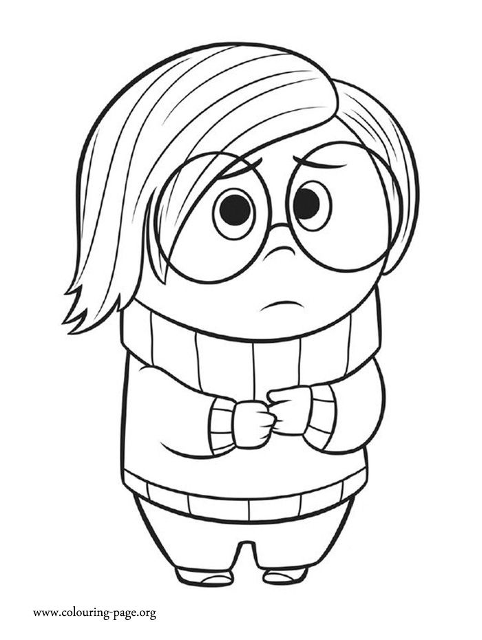 700x930 Meet Sadness! She Is Depressed, Nervous Sensitive. Print